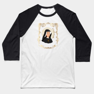 St Faustina Kowalska Great Love Catholic Quote Divine Mercy Baseball T-Shirt